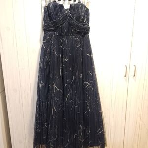 Hutch Midnight Blue Strapless Dress